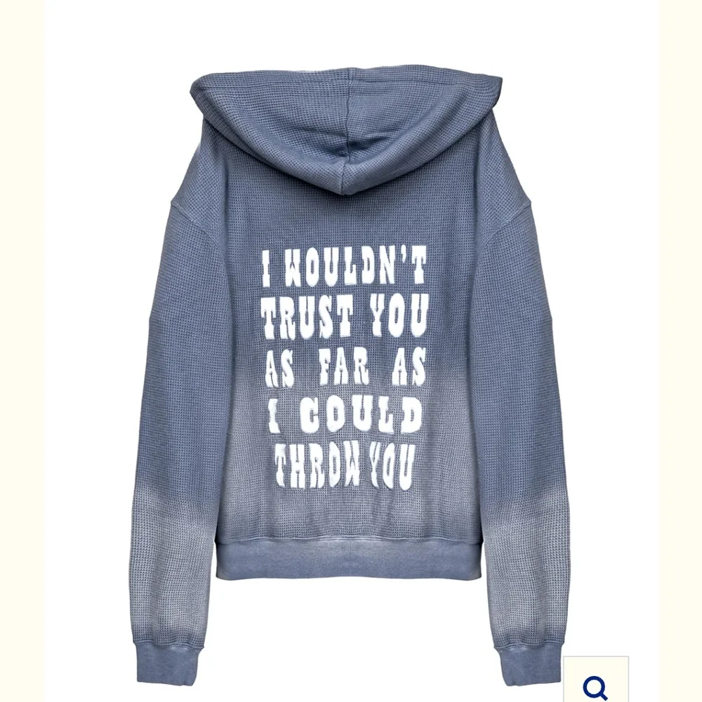 Boys Lie Blue Hoodie with Dartboard Graphic - Picture 2 of 2